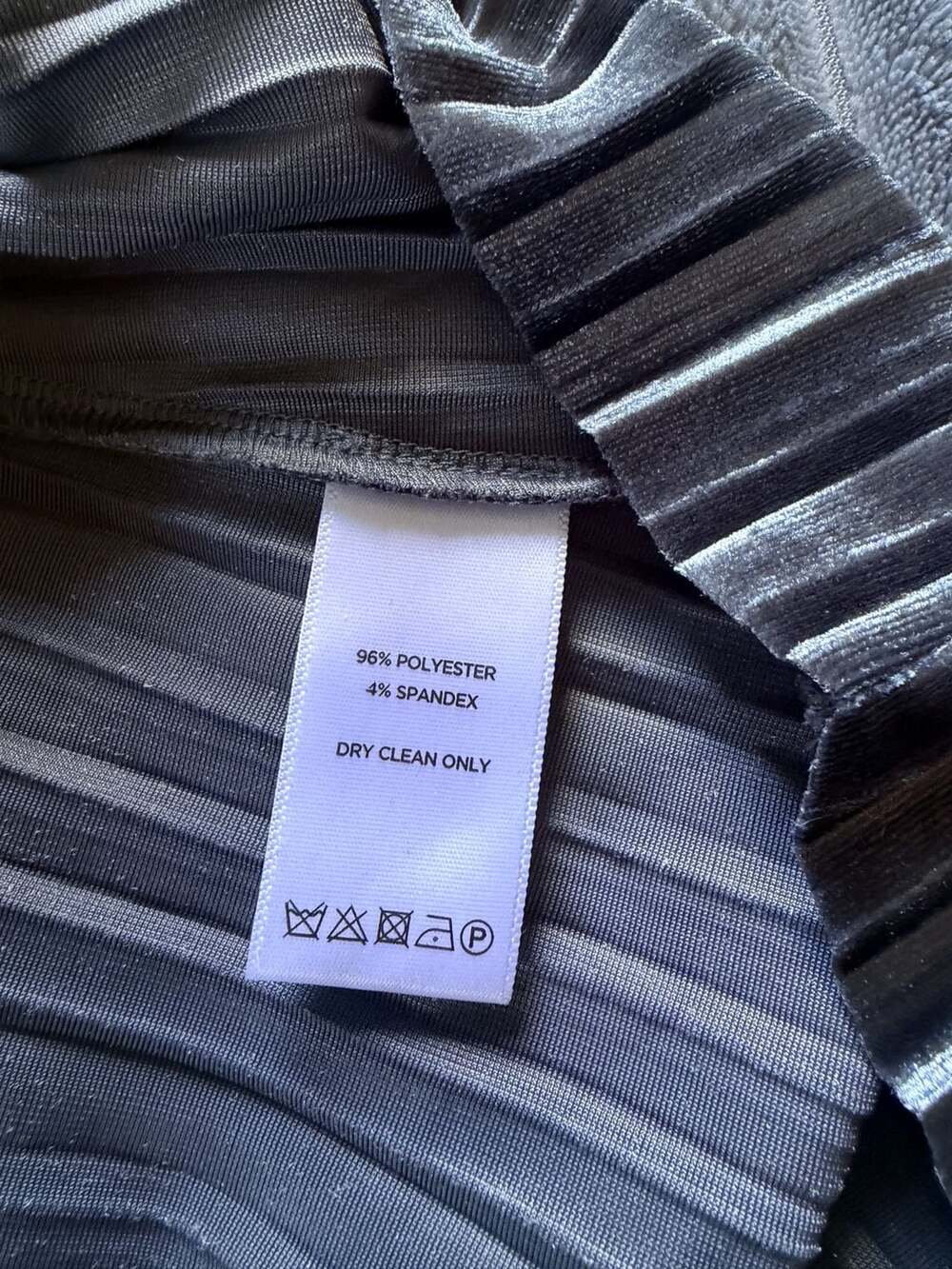 Lilla P Metallic Velvet Textured Y2K Statement Top Size S - Picture 6 of 6